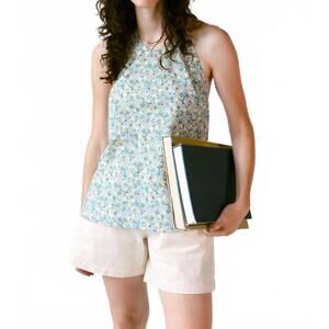 NEW KAAREM daisy floral low back halter top in floral